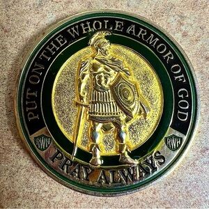 Whole Armor of God police challenge coin.
